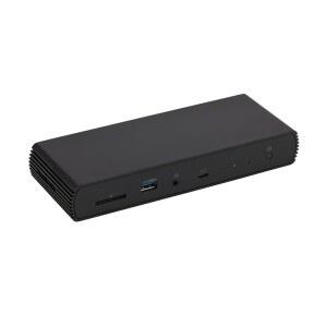 아마존 베이직 썬더볼트 4 프로 도킹 스테이션, 듀얼 4K 모니터 지원, 8K 디스플레이, 2xTBT4, 1xHDMI2.1, 3xUSB A 3.1, RJ45 이더넷, 블랙, 7.86 x 2.95 x 1.23 인치