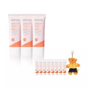 [본사직영]에스트라 더마UV365 레드진정 톤업 선크림 40ml 3개 + 선크림10ml 8개+위글위글 키링