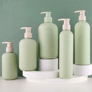 아보 녹색 플라스틱 펌프 로션 샴푸 용기 200ml 300ml 500ml 리필