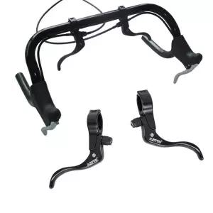 자전거 핸들바 보조 브레이크 레버 산악 도로 자전거 부품용 상단 마운트 바 다른 브레이크 위치 22.2mm 31