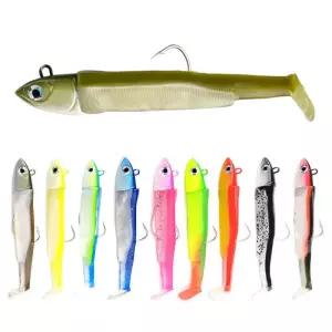 블랙 미노우 지그 헤드 낚시 미끼 소프트 파이크 5g/12g/25g 배스 쉐드 보트 코드 Zand 용 seabass