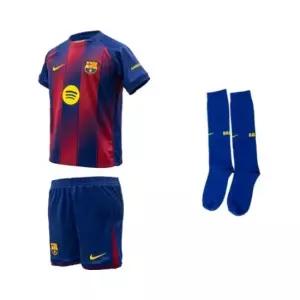 나이키 키즈트레이닝세트 ZQC HJ5619-456 리틀 키즈 FC 바르셀로나 2025 26 홈 스타디움 3피스 유니폼