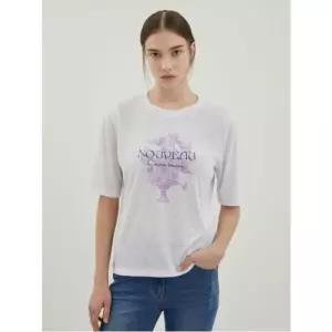 [올리비아로렌]MG01프린팅린넨티셔츠신선도원몰VOBAS4M4281