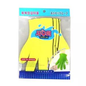 손가락 KIN344G6 장갑타올 1p 색상랜덤 때타올 각질제거