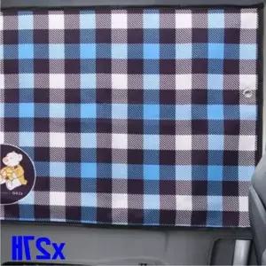 ( )자석형 체크무늬 x2개 햇빛가리개 양면 차량 게 햇빛가리 자동차