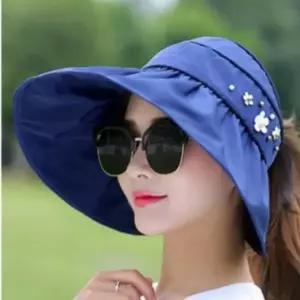 썬햇 휴가 썬캡 여름 모자 자외선 챙모자 여성용 차단 챙넓은 접이식 원픽