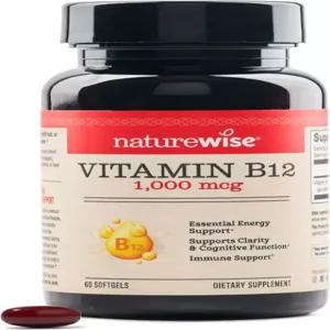 NatureWise 비타민 B12 1000mcg 60개의 소프트젤
