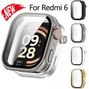 Xiaomi Redmi Watch 6용 케이스 유리 화면 보호기 6 쉘용 긁힘 방지 필름 범퍼 하드 보호 커버