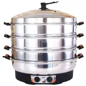 업소용 전기찜기 대용량 47cm 만두 스테인리스 대형 호빵 쿠커 계란 찜통 삶기 요리