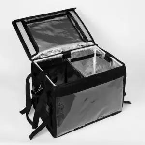 보온보냉 컵홀더 아이스 배달가방(48L) (블랙)