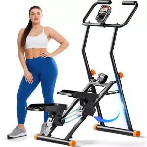 FitNexus 스테어 스테퍼 가정용 LCD 디스플레이가 장착된 350파운드 수직 클라이머 기계 미끄럼 방지 페달