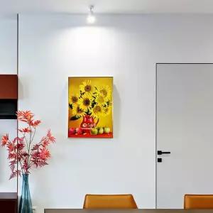 금전운 황금 해바라기 사과 그림 거실 인테리어 액자 돈나무액자 돈들어오는그림액자