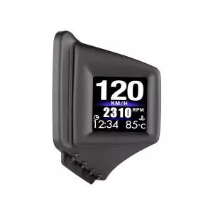 헤드업 디스플레이 카 HUD P8 OBDII 및 GPS 듀얼 시스템 시장 최초의 모델은 A-필러 트림에 설치할 수