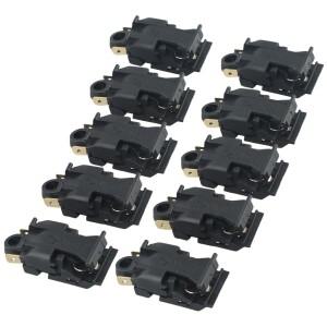 10pcs 16A 250V 전기 주전자 스위치 온도 조절기 제어 XE-3 JB-01E 2 핀 전동 공구 액세서리