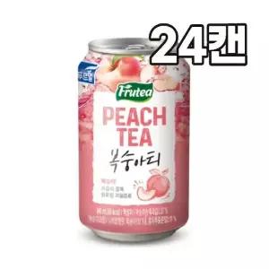 [셀러허브]푸르밀 푸르티 아이스티 복숭아티 액상차 340ml x 24캔 1박스 /J (S41558872)