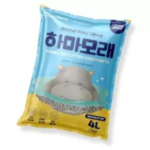 고양이 모래 화장실 반려동물 벤토나이트 4L 베이비향 냥변기 벤토모래