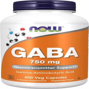 NOW   GABA(감마-아미노부티르산) 750mg  캡슐 200개