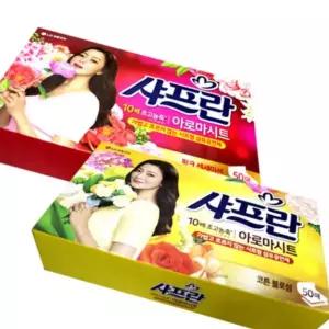 LG 샤프란 섬유유연제 아로마시트 섬유 세제 시트형
