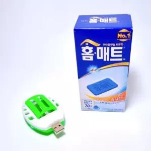 캠핑 야외용 모기퇴치 USB훈증기+홈매트리필30p