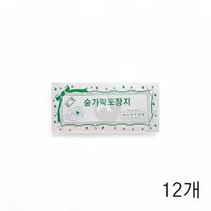 WL 삼주실업 숟가락집 숟가락포장지 소 720매 X 12개 업소용식자재 식당 일회용수저커버 WFLPO67