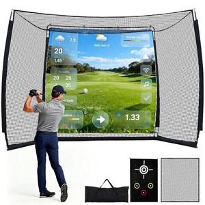 GYMMALL 골프 연습 타격망, 실내, 실외, 뒷마당 및 차고를 위한 10x8 FT 골프 드라이빙 네트, 충격 저항 및 볼 리턴 기능