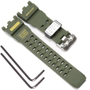 카시오 Gshock GWG2000 머드마스터 남성용 방수 교체 팔찌 시계 밴드와 호환되는 레진 스트랩