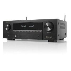 데논 AVRX1700H 7.2 채널 AV 수신기 - 80W /채널 고급 8K HDMI 비디오eARC 포함 돌비 애트모스 DTSX 내장 HEOS 아마존 알렉사 음성 제어