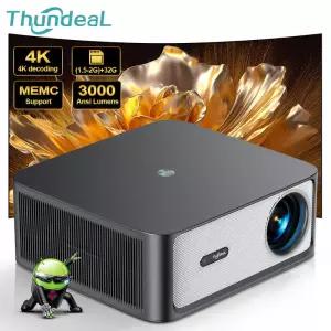 ThundeaL 3000Ansi 4K 풀 HD 프로젝터 TD98Pro 2G 32G 홈 시어터 WiFi 안드로이드 휴대용 Samrt TV 시네마