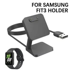 데스크탑 스탠드 충전기 어댑터 삼성 Galaxy Fit 3 R390 스마트 밴드 미니 용 USB 충전 케이블 도킹