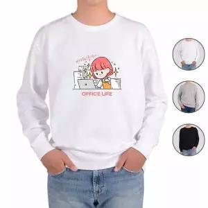 [골드스마일]맨투맨 전색상 소확행 힐링 직장인 회사생활 b2