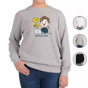 [골드스마일]맨투맨 전색상 소확행 힐링 직장인 회사생활 b3