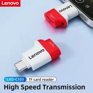 레노버 C103 USB 3.2 TF 카드 리더기 마이크로 SD 휴대폰 노트북용 미니 휴대용 Type-C OTG 어댑터