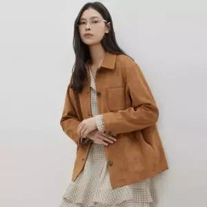 [롯데백화점]씨씨콜렉트 벨티드 인조 스웨이드 자켓 C261PSF513