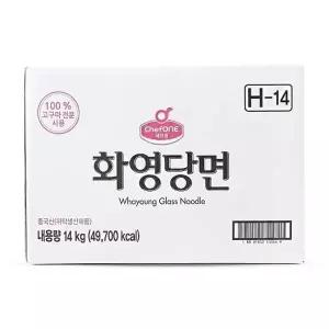 쉐프원 화영 당면 14kg 대용량 업소용 잡채 식자재