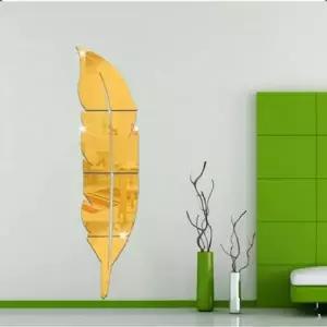TBZ 깃털3D거울 18x73cm 스티커 거실 홈 장식 데칼 아크릴