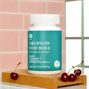 실버빈 식물성 멜라토닌 함유 타트체리 멜라트립 정 600mg x 60정