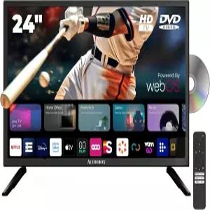 DVD 플레이어 내장 오디오박스 스마트 TV - LED HDTV AC/DC 호환 여행용 캠핑카 및 RV 홈 엔터테인먼트