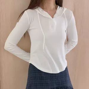 [옷자락] 여자 버튼 긴팔후드티 잔골지 굴림 데일리룩 티셔츠