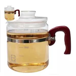 직화내열유리주전자 열탕기 한방 차포트 2.5L