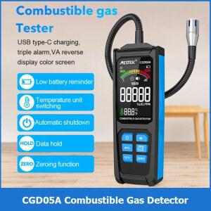 일산화탄소감지기 경보기 CGD05A 휴대용 가스 천연 PPM 스크린 측정기 충전 컬러 알람 트리플 LPG 감지기 분석기 미터 LEL VA