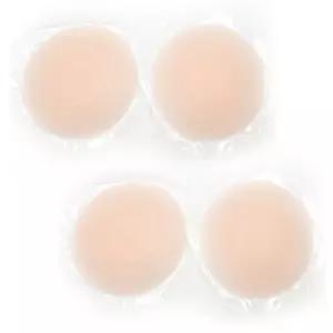 MD강력추천 누드 후그 커버 온 실리콘캡 실리콘 브라캡 원형 2세트(4pcs) 여성 수영복 볼륨 패드 누드브라 볼륨 리플 패치 젖꼭지가리개 소프트