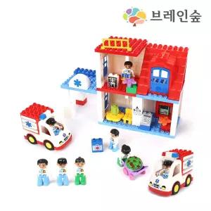 어린이집 보육기관 병원놀이 블록세트 76p 놀이방 블록놀이 영유아 유치원 베베블록