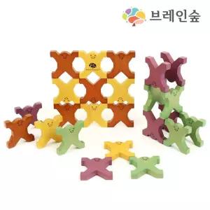 도미노게임 입체아트 컬러 패턴블록 24p 어린이집 유치원교구 수세기 놀이방 아동센터