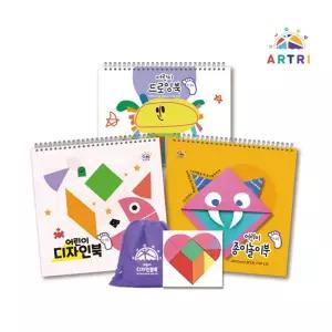 하트 도형블록 종이접기 드로잉북 놀이세트 유아용 조카선물 손녀선물 색칠놀이