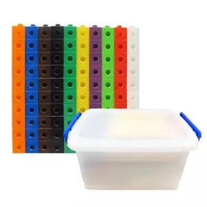 수개념 도형학습 랭킹큐브 1000pcs+보관함 유치원 쌓기놀이 연산놀이 길이 원목블록