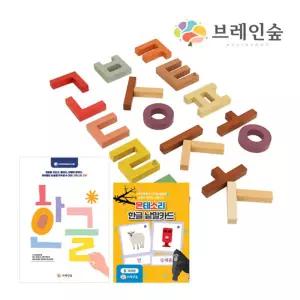 한글카드 활동북 글자공부 원목블록 세트 홈스쿨링 한글놀이 조카선물 조형블록