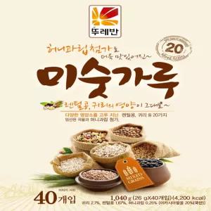 뚜레반 20곡 미숫가루 일회용스틱(26g 40개입 ) 1개