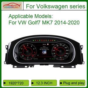 폭스바겐 골프7 MK7 2014-2020 차량용 12.3인치 디지털 가상 계기판 클러스터