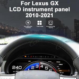 렉서스 GX GX470 2010-2021 차량용 자동 디지털 클러스터 대시보드 계기판 가상 콕핏 LCD 속도계 화면