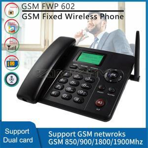 GSM 무선 듀얼 카드 고정 전화 데스크톱 다국어 FM SIM LCD 사무실 홈 콜센터 회사 호텔용